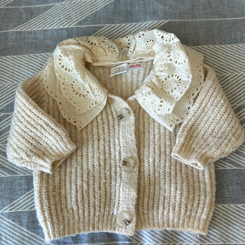 Zara Removable Collar Cardigan